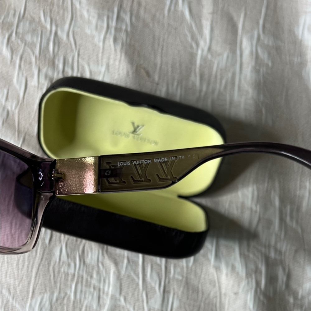 Louis Vuitton Dark Brown Leather Sunglasses - Picture 11 of 15